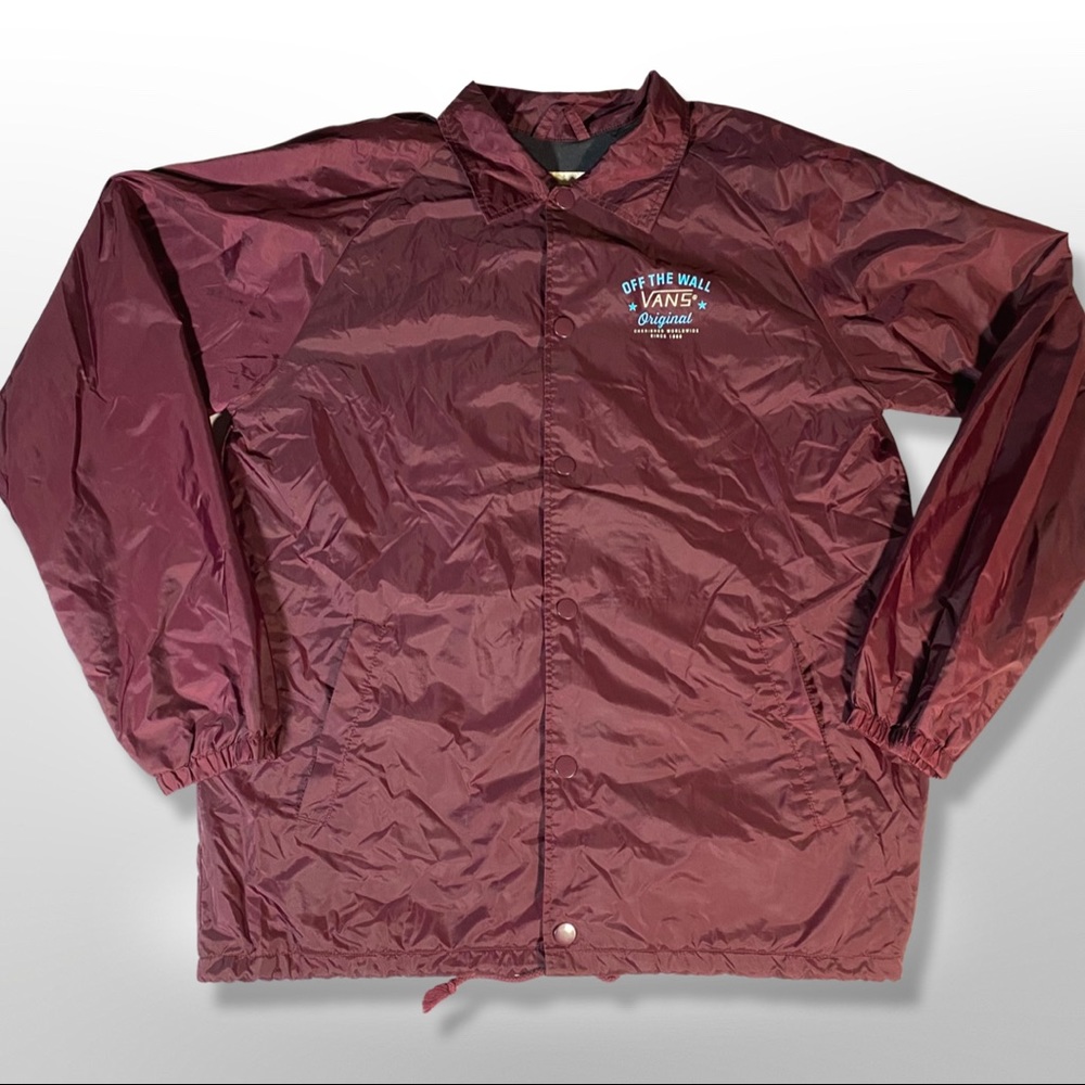 vans maroon windbreaker